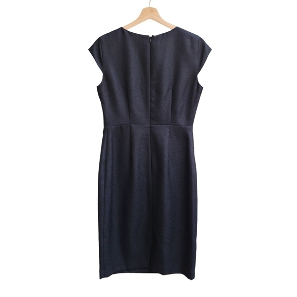 Kay Unger Little Black Dress with Ruffle Detail, Size 6 - Picture 6 of 8